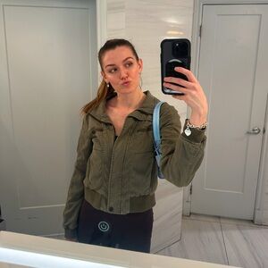 Women's Tan Green Jacket